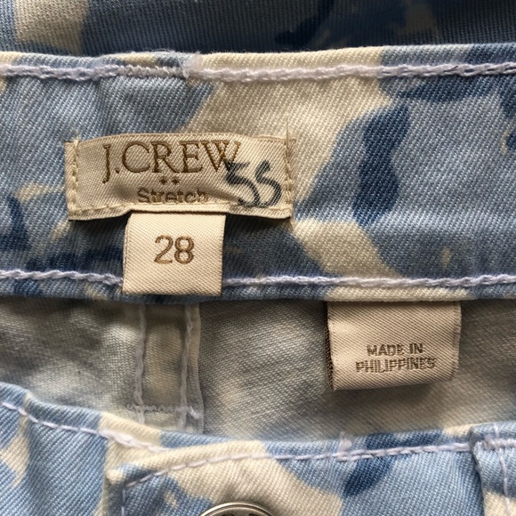 J.Crew Blue & White Floral Skinny Denim Jeans - Picture 5 of 6